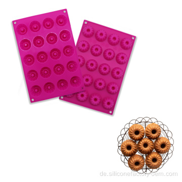 Lustige runde Silikon -Donut -Kuchen -Schokoladenform
